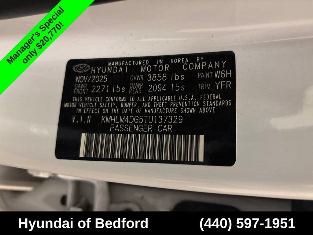 Certified 2026 Hyundai Elantra Sport FWD image 14