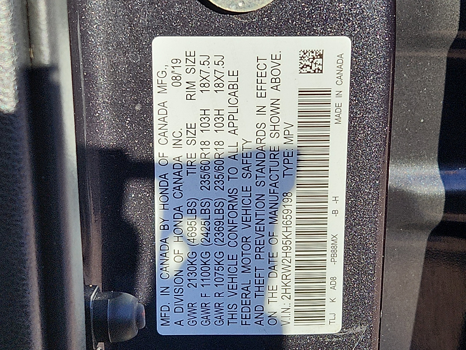 Used 2019 Honda CR-V Touring image 28