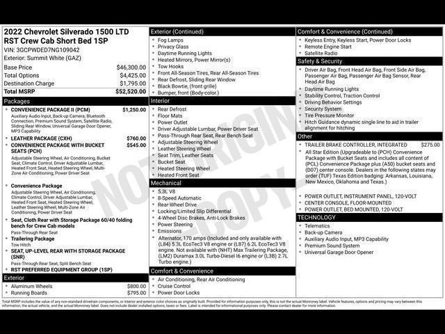Used 2022 Chevrolet Silverado 1500 RST w/ Convenience Package II RWD image 31
