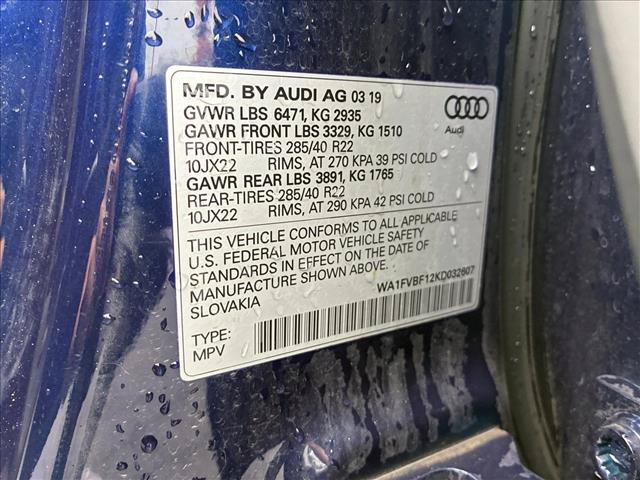 Used 2019 Audi Q8 Prestige w/ Year 1 Package AWD/4WD image 15