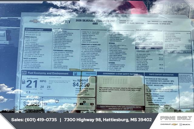 New 2026 Chevrolet Silverado 1500 ZR2 w/ Dark Appearance Package image 12