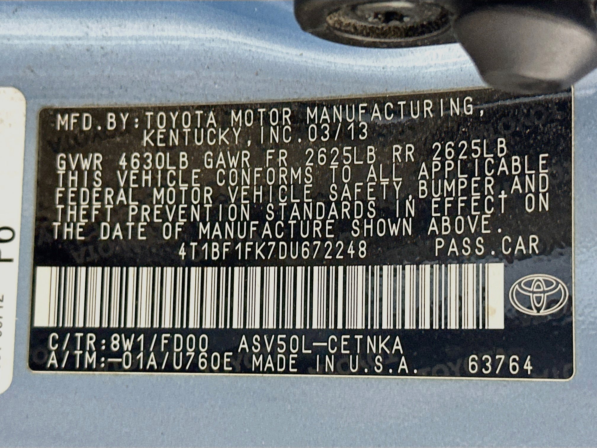 Used 2013 Toyota Camry LE FWD image 12