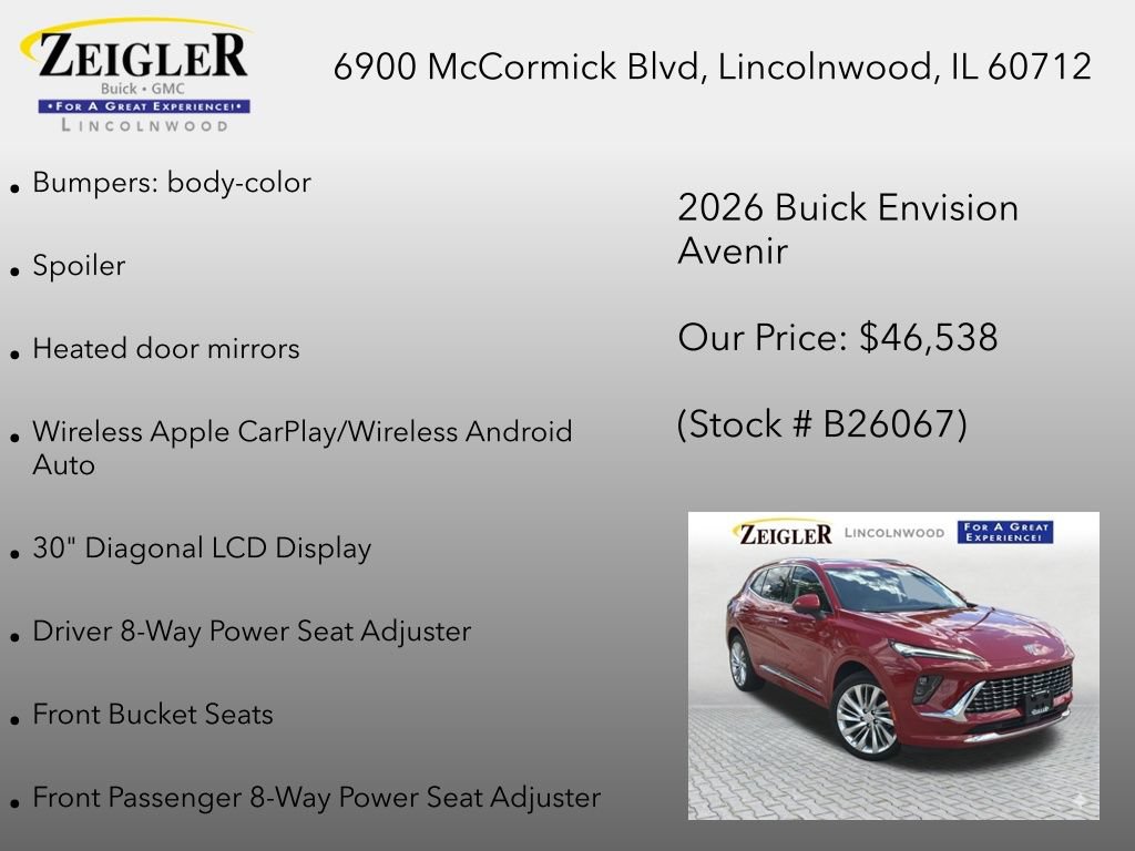 New 2026 Buick Envision Avenir AWD/4WD image 30