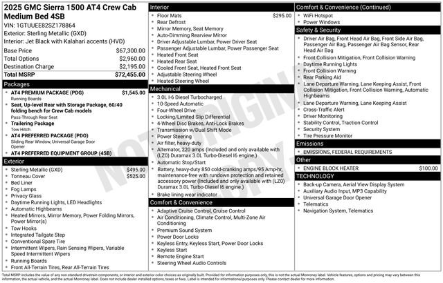 Used 2025 GMC Sierra 1500 AT4 w/ AT4 Premium Package video 2