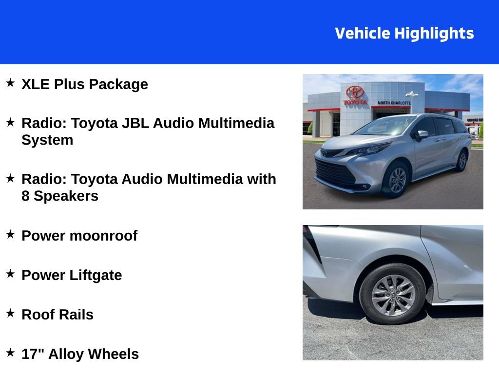 Used 2025 Toyota Sienna XLE w/ XLE Plus Package FWD image 4