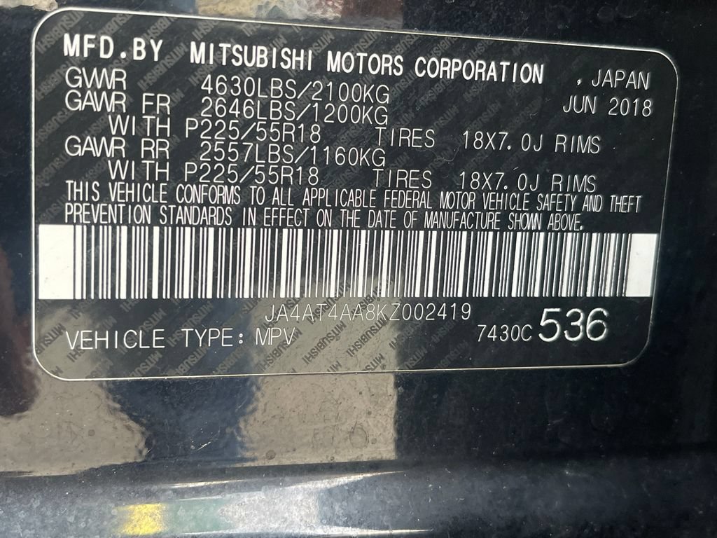 Used 2019 Mitsubishi Eclipse Cross LE AWD/4WD image 27