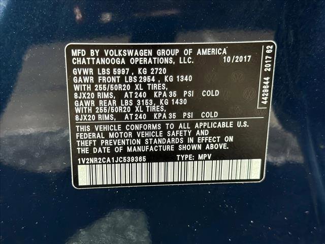 Used 2018 Volkswagen Atlas SEL Premium AWD/4WD image 29