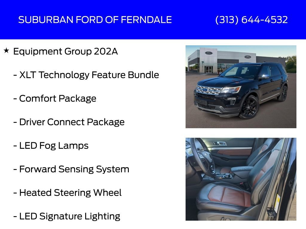 Used 2019 Ford Explorer XLT w/ Equipment Group 202A image 4