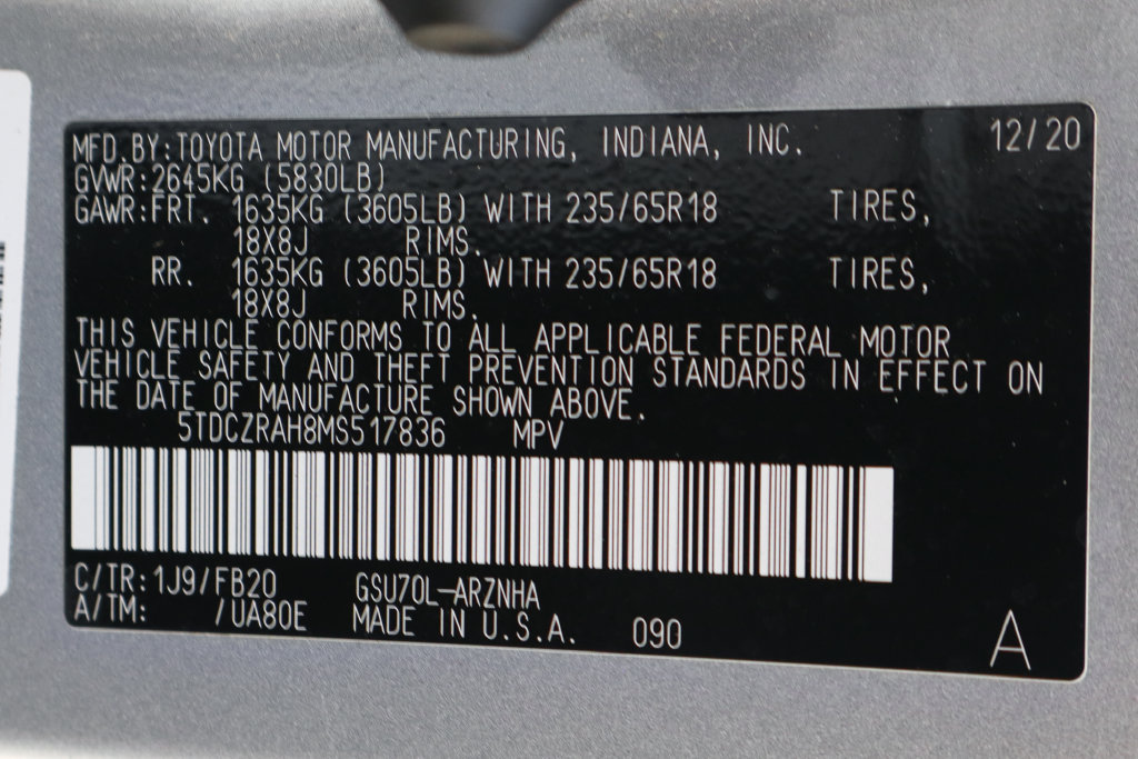 Used 2021 Toyota Highlander L FWD image 53