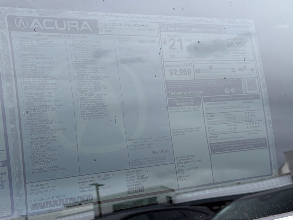 Certified 2026 Acura MDX w/ Advance Package AWD/4WD image 29