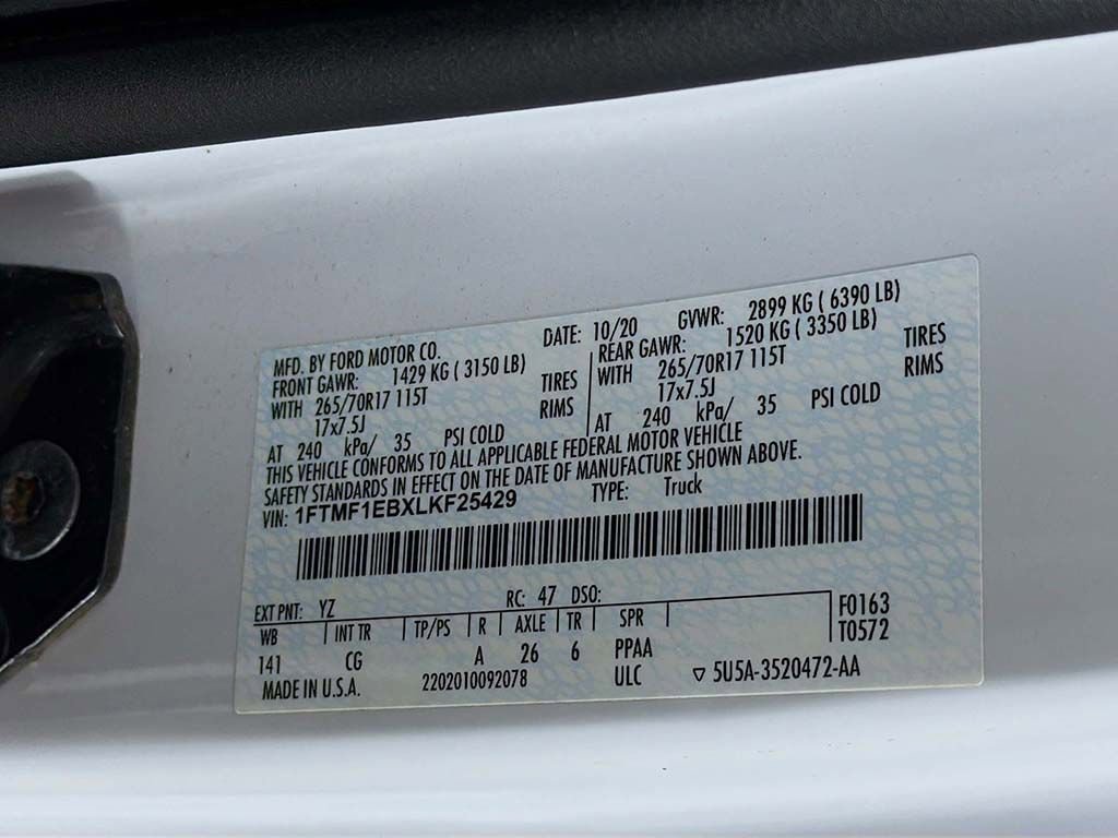 Used 2020 Ford F150 XL w/ Equipment Group 101A Mid AWD/4WD image 29