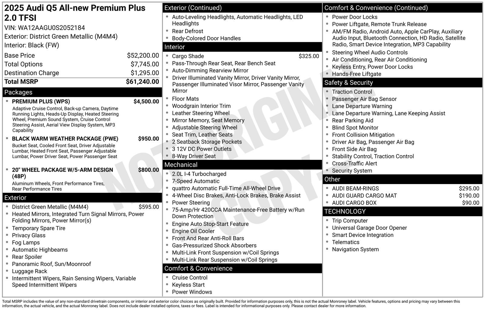 Certified 2025 Audi Q5 Premium w/ Premium Plus AWD/4WD image 32