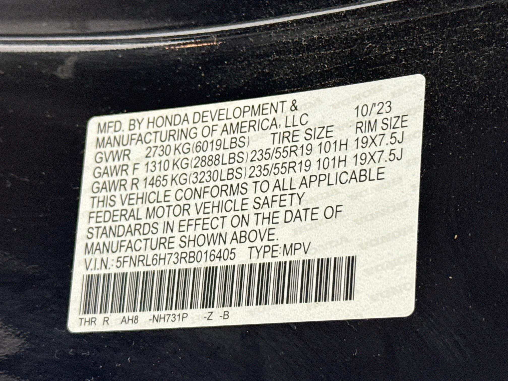 Certified 2024 Honda Odyssey Sport image 33