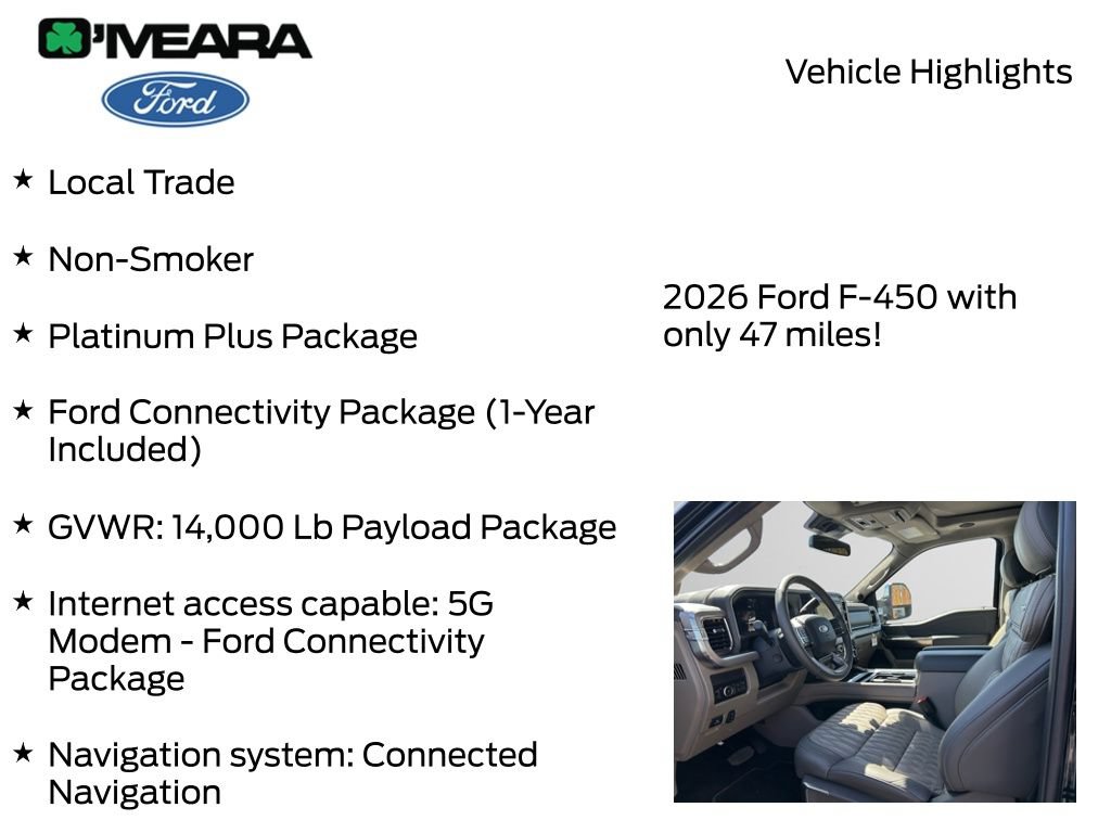 Used 2026 Ford F450 Platinum w/ Platinum Plus Package AWD/4WD image 7