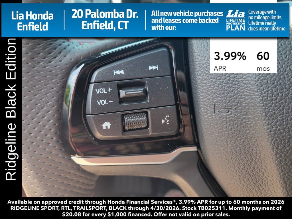 New 2026 Honda Ridgeline Black Edition image 19