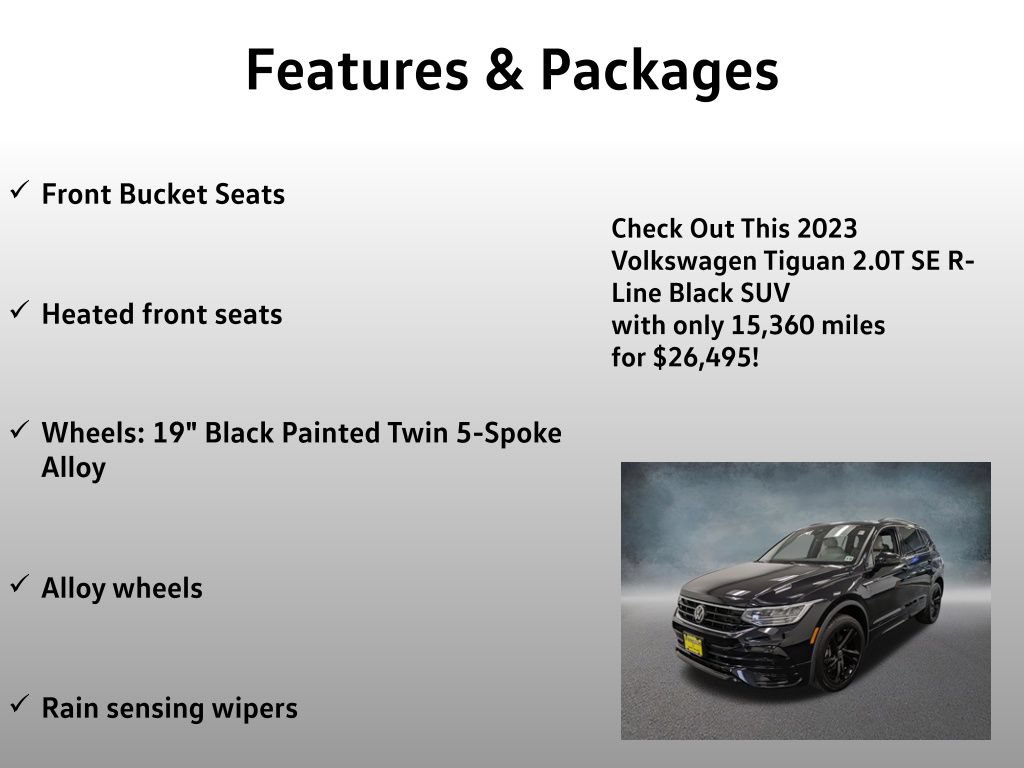 Used 2023 Volkswagen Tiguan SE R-Line AWD/4WD image 25