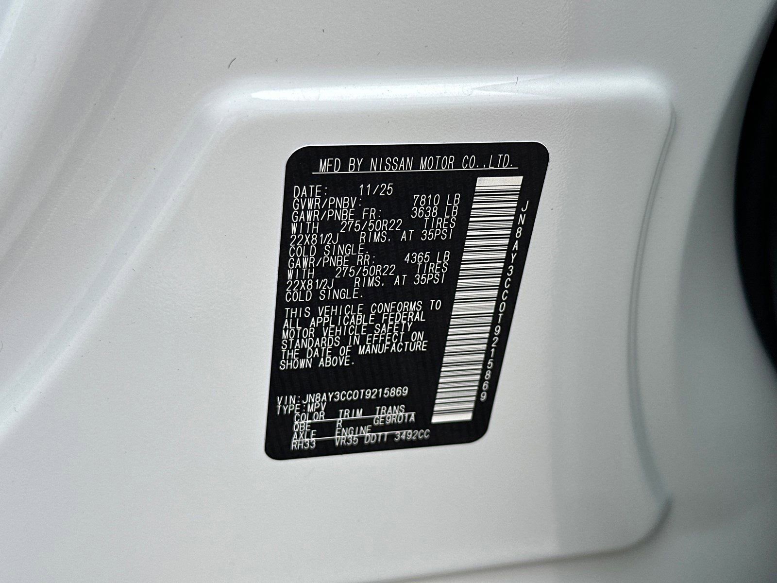New 2026 Nissan Armada Platinum Reserve AWD/4WD image 40
