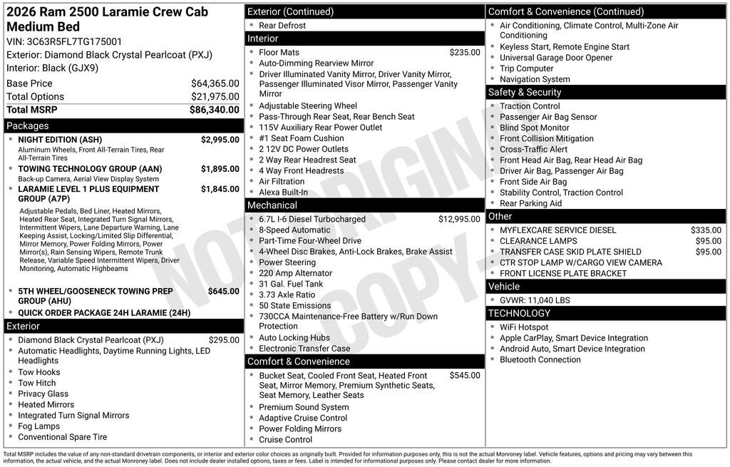 New 2026 RAM 2500 Laramie w/ Night Edition image 53