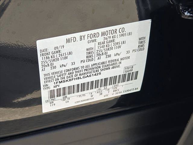 Used 2020 Ford Explorer Limited w/ Class III Trailer Tow Package AWD/4WD image 24