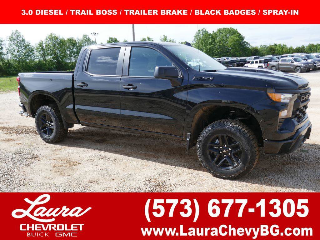 New 2026 Chevrolet Silverado 1500 Custom Trail Boss w/ Dark Appearance Package