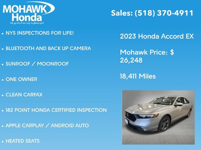 Certified 2023 Honda Accord EX image 7