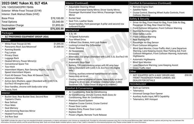 Used 2023 GMC Yukon XL SLT AWD/4WD image 33