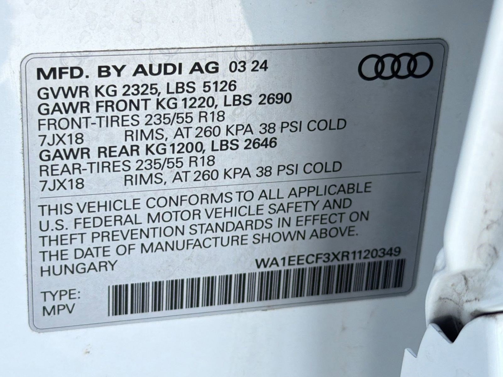 Certified 2024 Audi Q3 2.0T Premium Plus w/ Premium Plus Package AWD/4WD image 20
