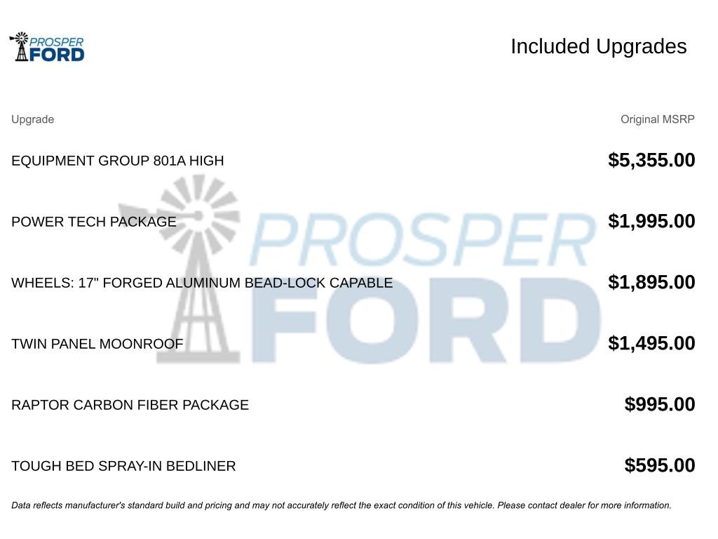Used 2021 Ford F150 Raptor w/ Equipment Group 801A High AWD/4WD image 3