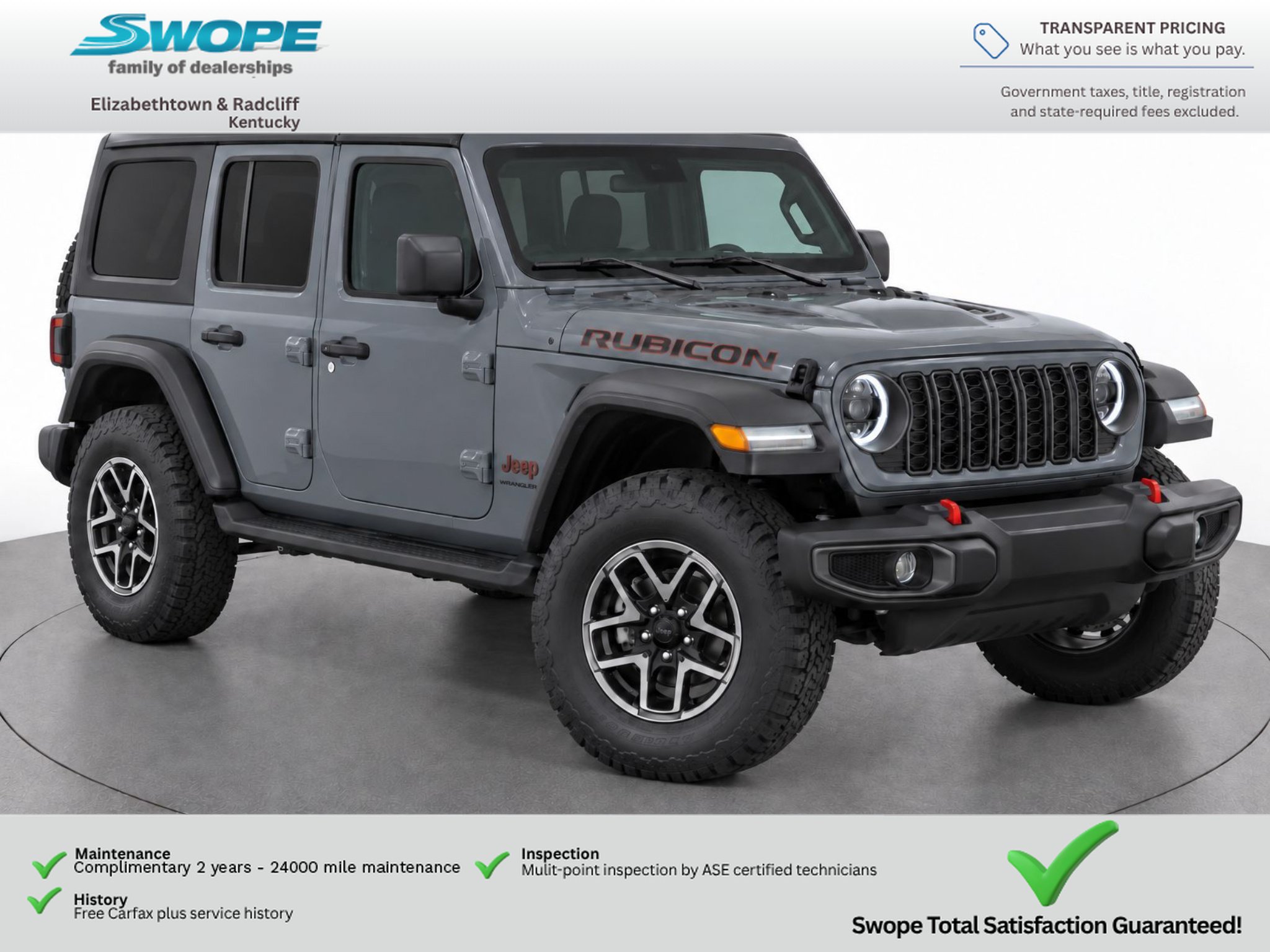 Used 2024 Jeep Wrangler Unlimited Rubicon w/ Convenience Group AWD/4WD image 3