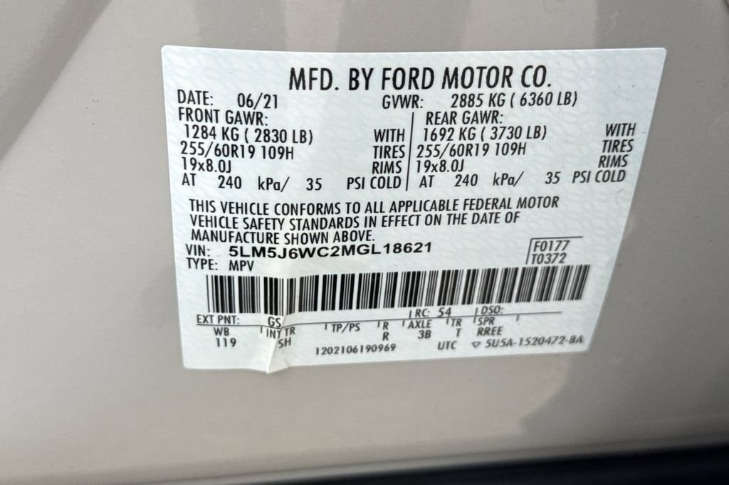Used 2021 Lincoln Aviator 2WD w/ Elements Package image 37