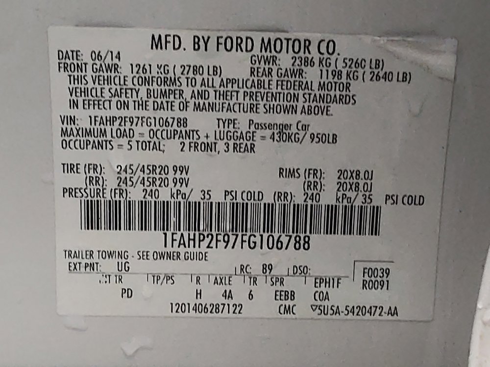 Used 2015 Ford Taurus Limited w/ Equipment Group 301A image 33