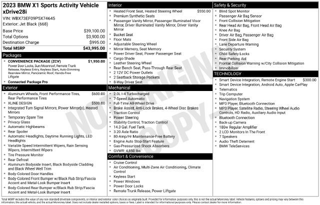 Certified 2023 BMW X1 xDrive28i w/ Convenience Package AWD/4WD image 46
