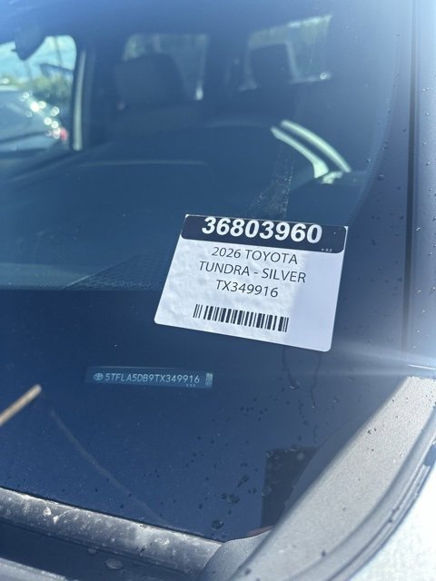 New 2026 Toyota Tundra SR5 w/ SR5 Convenience Package image 20