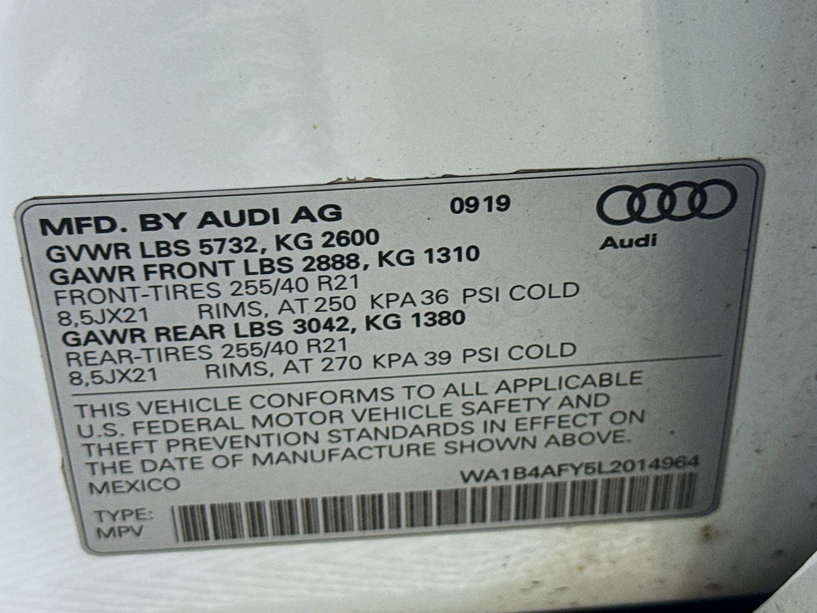 Used 2020 Audi SQ5 Premium Plus w/ Premium Plus Package AWD/4WD image 33
