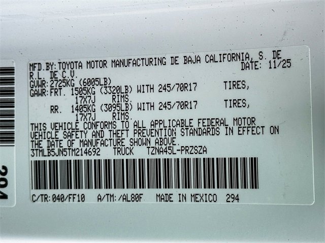 New 2026 Toyota Tacoma SR5 image 23