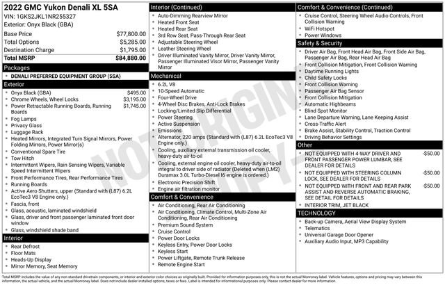 Certified 2022 GMC Yukon XL Denali AWD/4WD image 41
