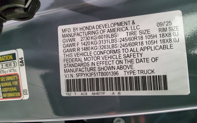 New 2026 Honda Ridgeline RTL image 35