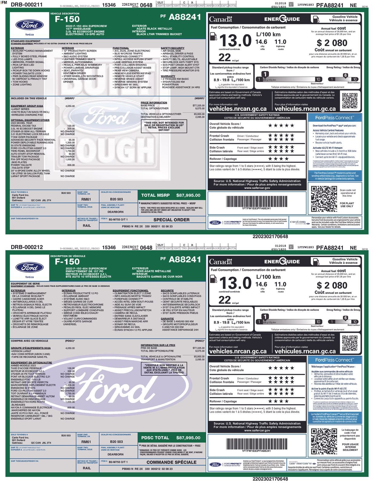 Certified 2023 Ford F150 Lariat w/ Equipment Group 502A High image 4