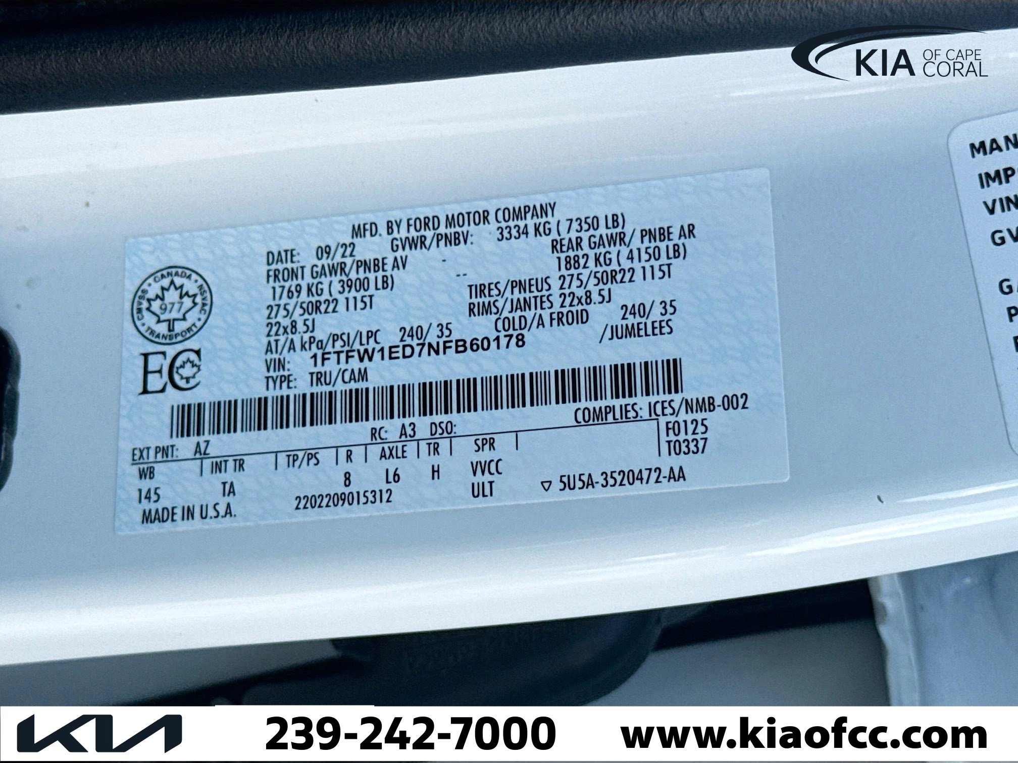 Used 2022 Ford F150 Limited image 43