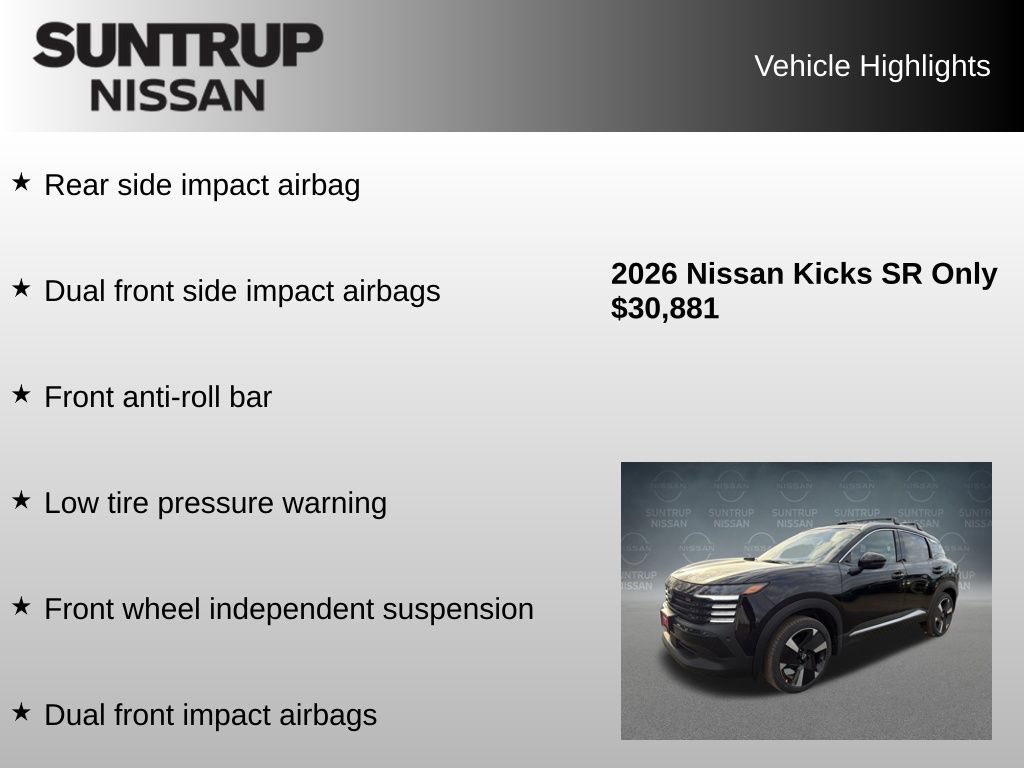 Used 2026 Nissan Kicks SR w/ SR Premium Package FWD image 24