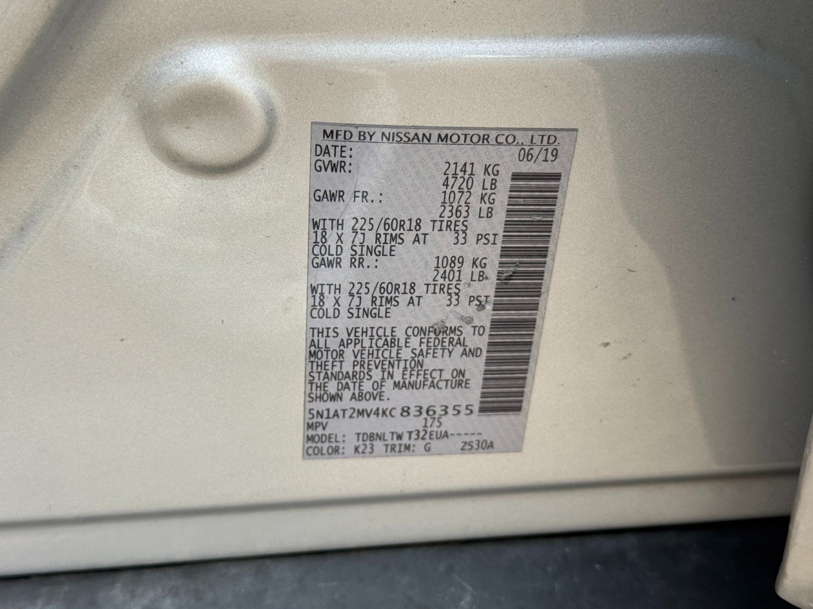 Used 2019 Nissan Rogue SV w/ Premium Package AWD/4WD image 44
