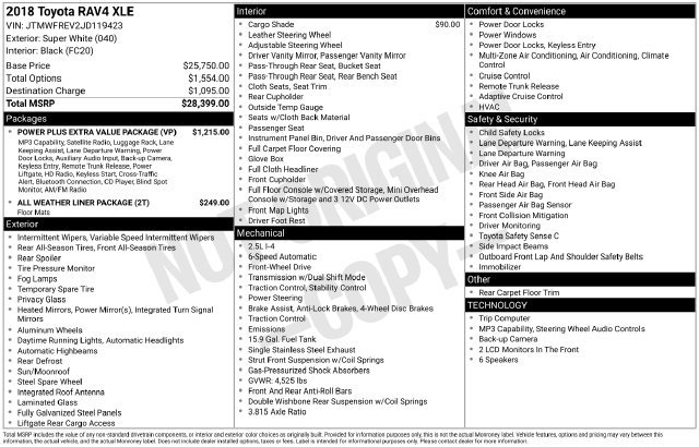 Certified 2018 Toyota RAV4 XLE FWD image 35