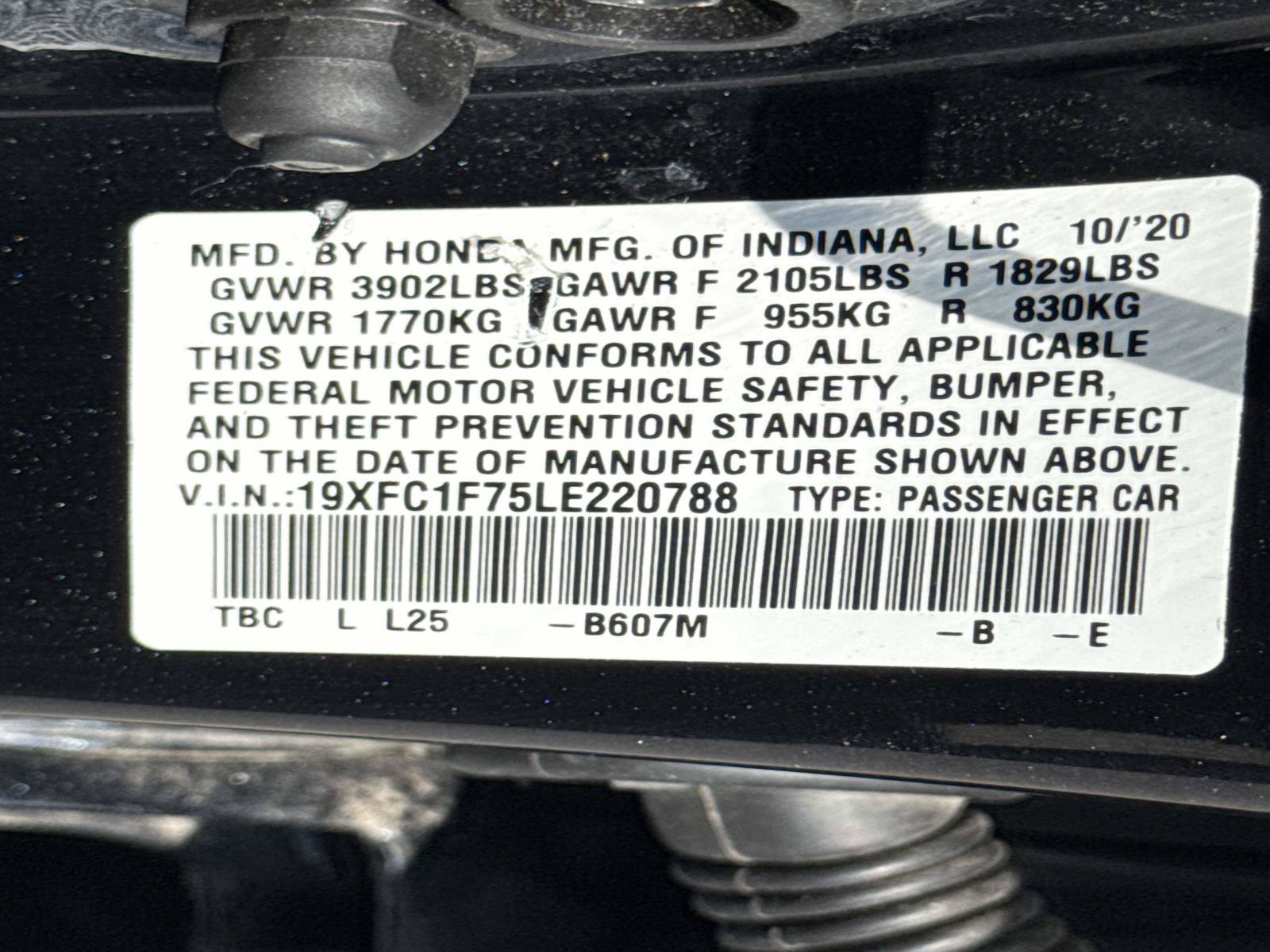 Used 2020 Honda Civic EX-L image 25