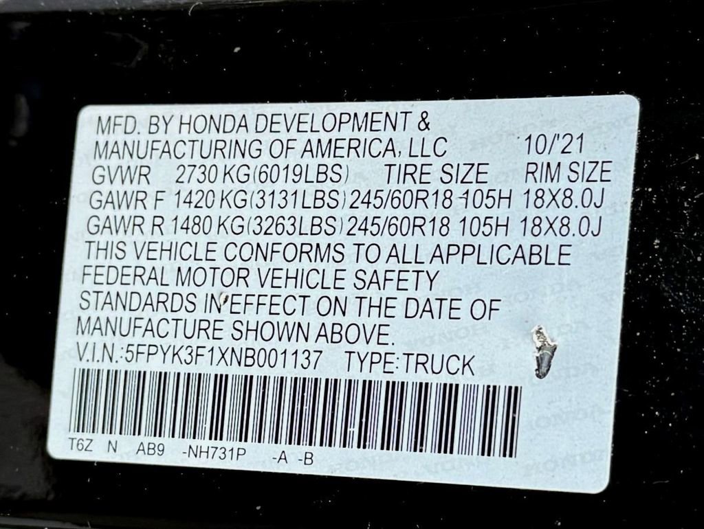 Used 2022 Honda Ridgeline Sport image 26