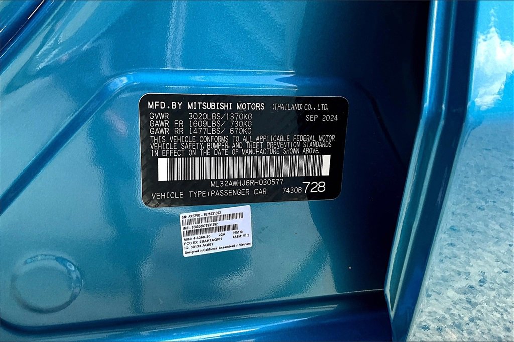 Used 2024 Mitsubishi Mirage SE image 34