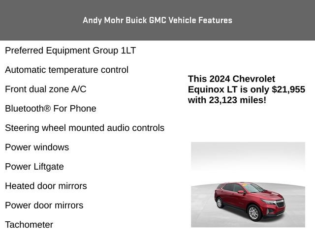 Used 2024 Chevrolet Equinox LT w/ LPO, Floor Liner Package image 8
