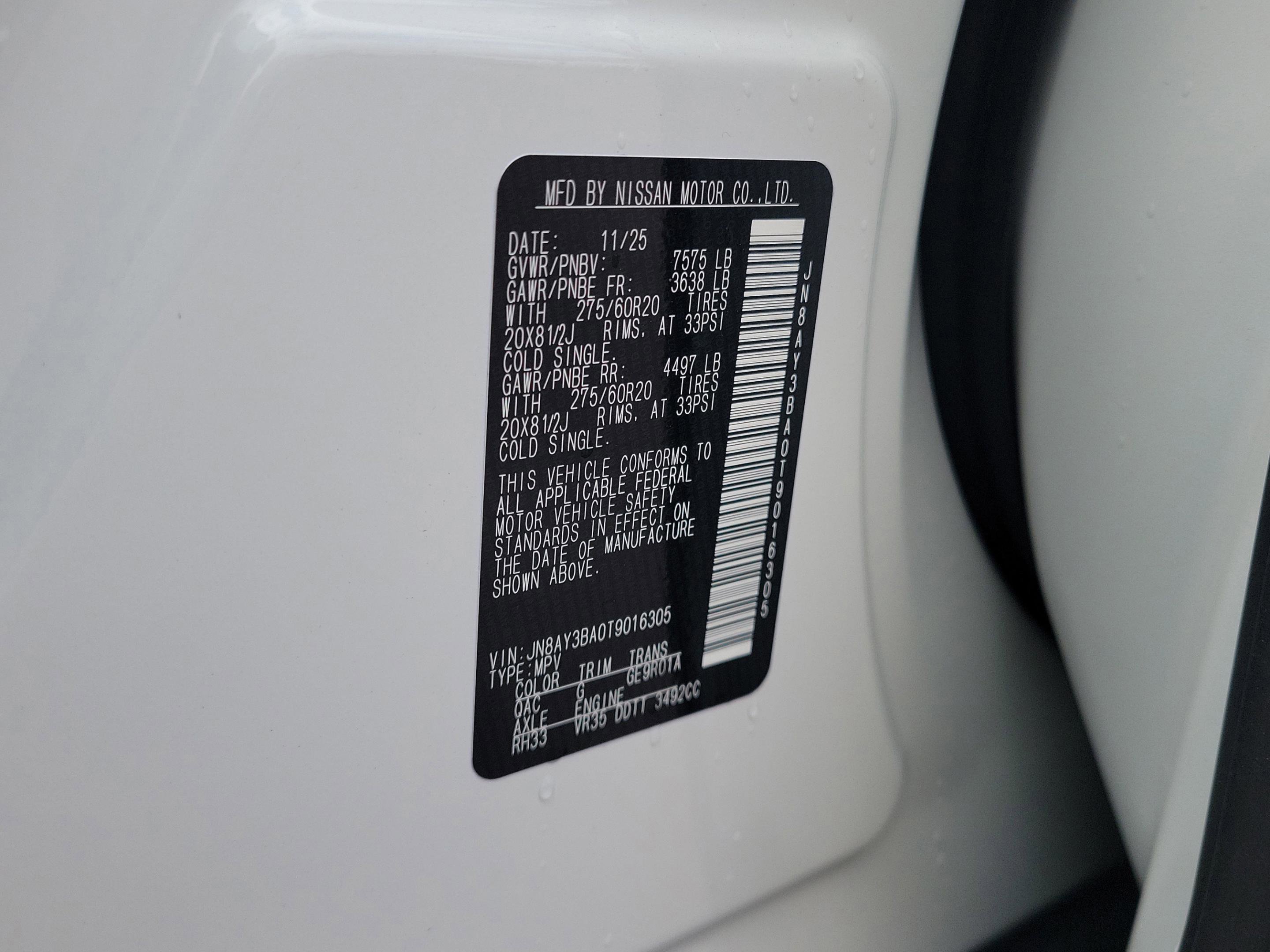 New 2026 Nissan Armada SL w/ Captain's Chari Seat Package RWD image 32