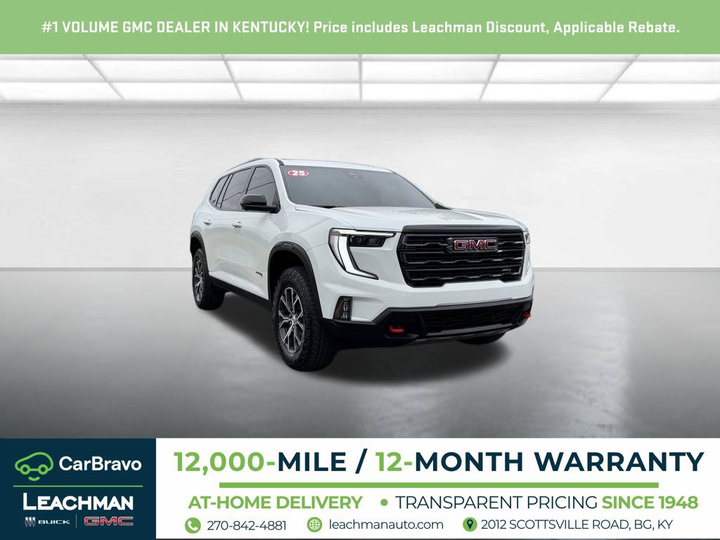 Used 2025 GMC Acadia AT4 w/ LPO, Floor Liner Package
