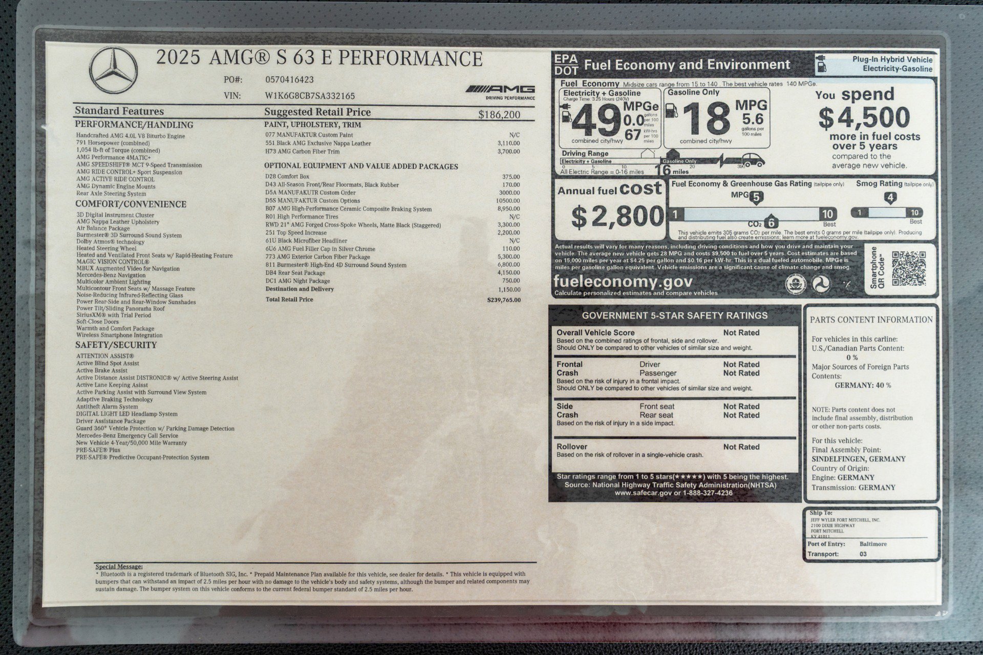 Used 2025 Mercedes-Benz S 63 AMG S image 24