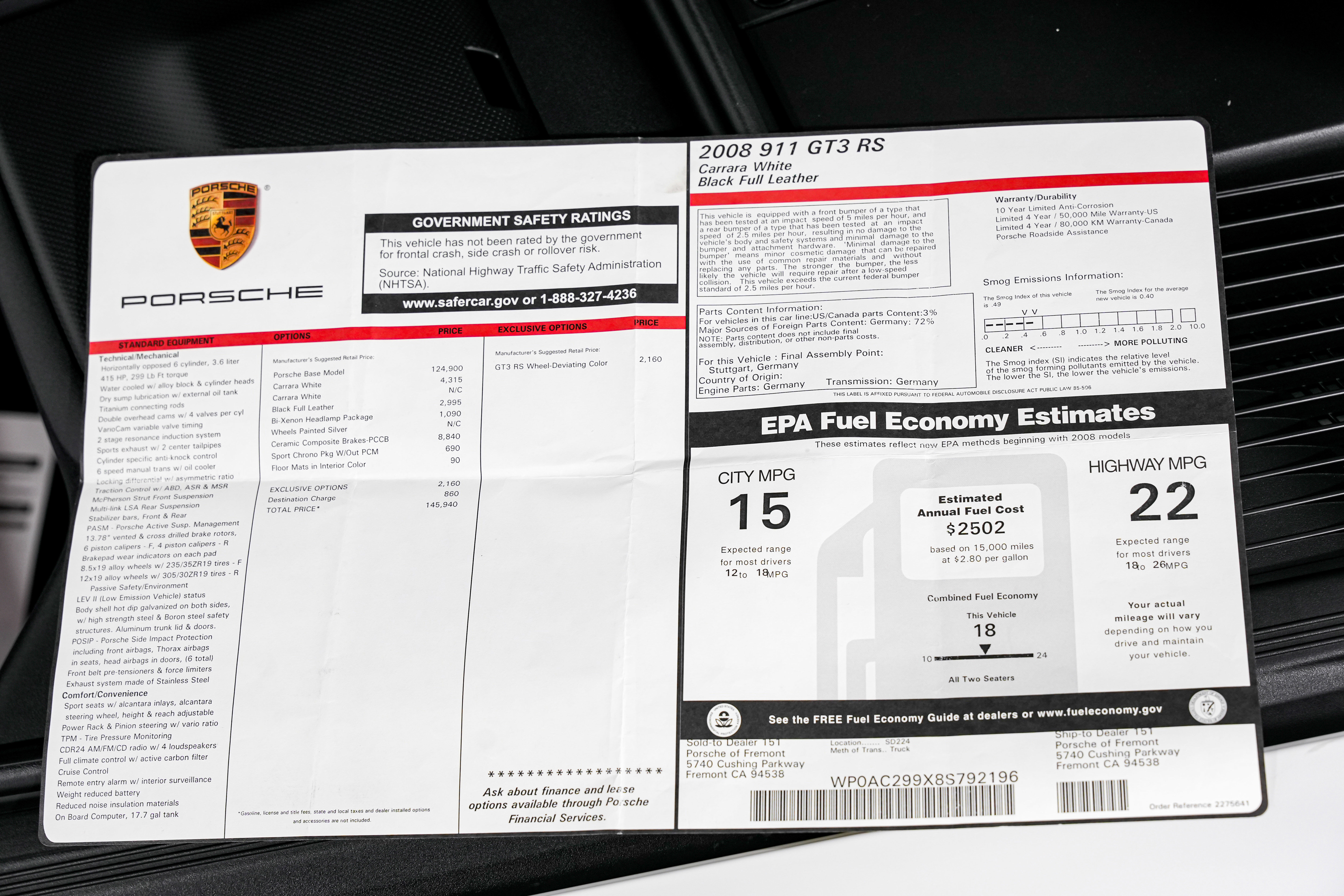 Used 2008 Porsche 911 GT3 RS image 50